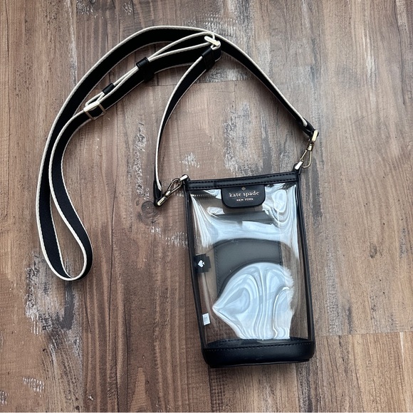 kate spade Handbags - Kate Spade Transparent Crossbody with Black Trim